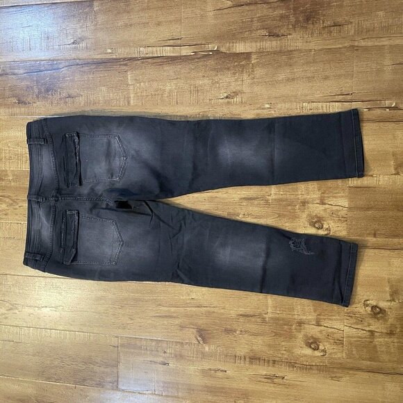 Women’s Free People Black Beans Size 10‎ Button Up jeans bottom - Picture 4 of 7